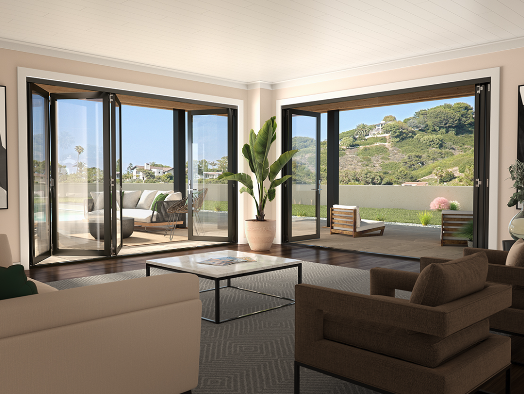 AX550 Bi-Fold Glass Wall